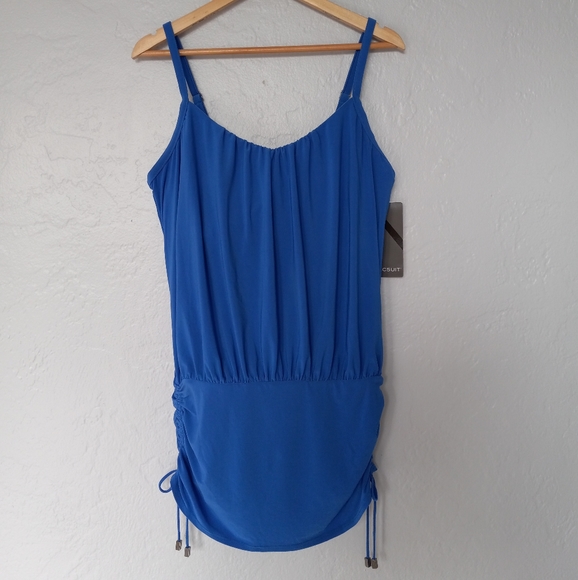 Magicsuit Scarlett DD Cup One Piece Swimsuit Electric Blue New With Tags 16DD - Picture 2 of 16